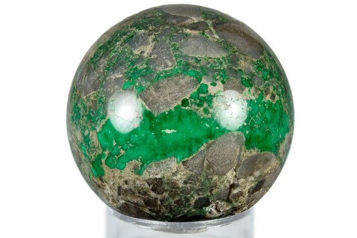 Polished Pastel Green Lucin Variscite Sphere - Utah #309008